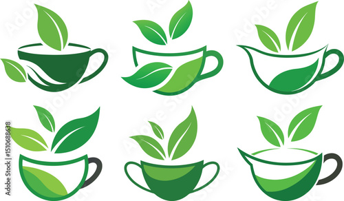 Japaneese ethnic and national tea ceremony. Matcha icons set. Traditions of teatime. Decorative elements for your design. Vector Illustration with party symbols on white background.
