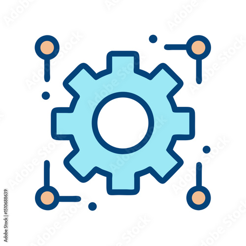 cogwheel configuration settings icon design