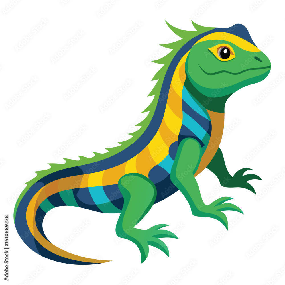 Obraz premium lizard vector image on white background