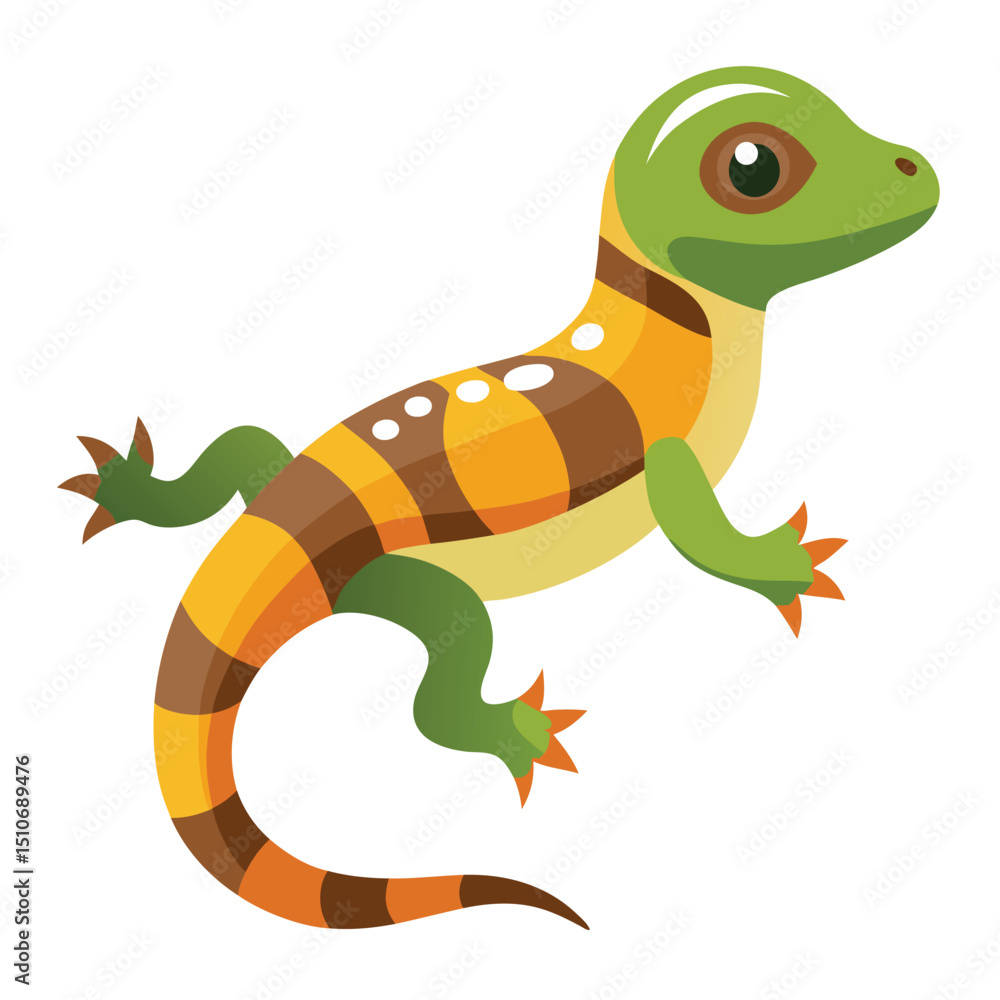 Fototapeta premium lizard vector image on white background