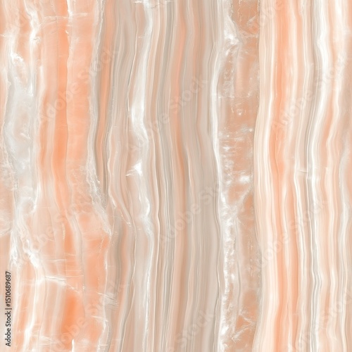 Elegant Peach and Beige Onyx Stone Texture with Veined Patterns Background