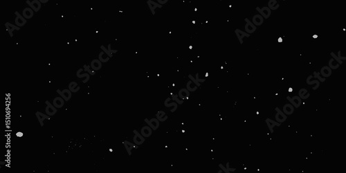 Snow flakes winter snowfall white light vector background. Christmas background, white snow on black background for edit photo.