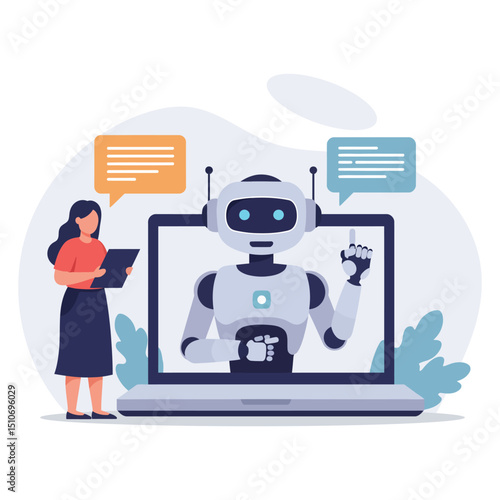 AI Chatbot Helping Customers Shop Online – Smart Virtual Assistant Supporting E-Commerce Buyers with Automated Customer Service and Real-Time Shopping Assistance