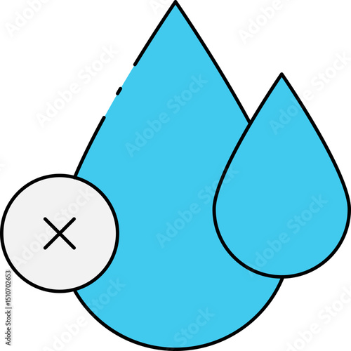 Water single icon vector illustration