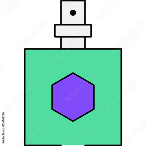 Perfume fragnance single icon vector illustration