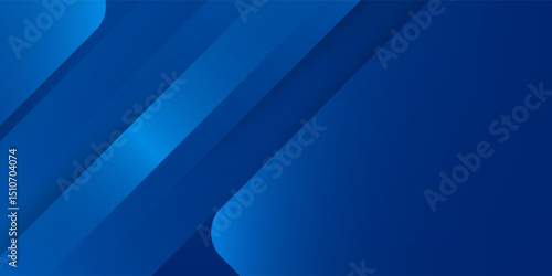 Abstract blue background with glowing geometric lines. Modern blue gradient square shape design. Futuristic technology concept. Suit for brochure, corporate, website, poster, banner, cover modern