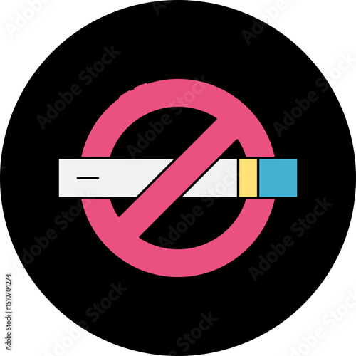 Wallpaper Mural No smoking sign single icon vector illustration Torontodigital.ca