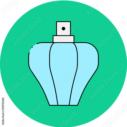 Italian perfume single icon vector illustration