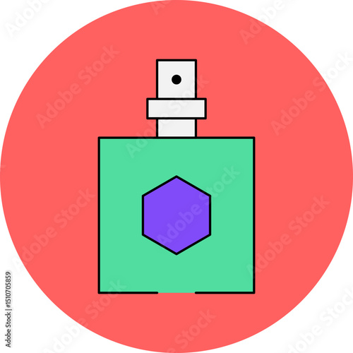 Perfume fragnance single icon vector illustration