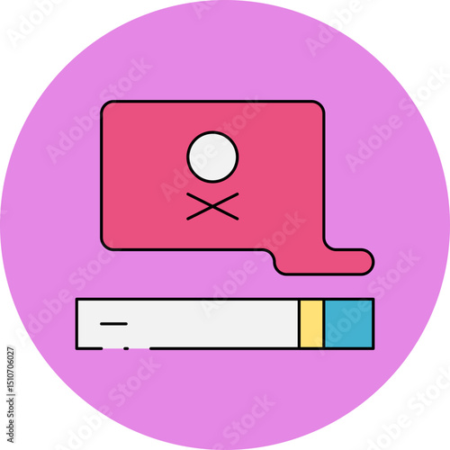 Smoke single icon vector illustration