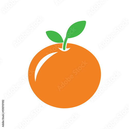 orange fruit isolated on white
