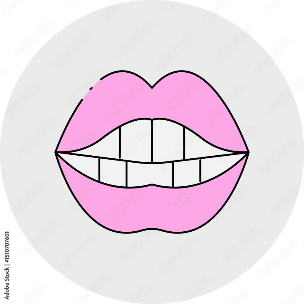 Mouth single icon vector illustration Mouth single icon vector illustration