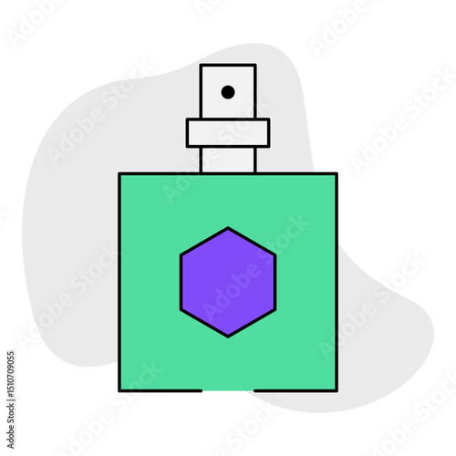 Perfume fragnance single icon vector illustration