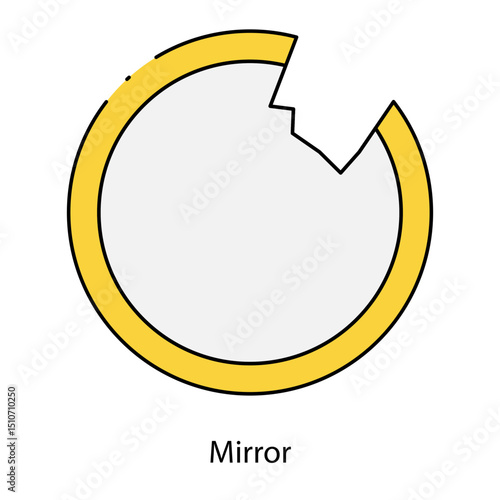 Mirror single icon vector illustration