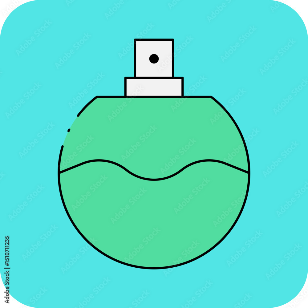 Obraz premium Palestine perfume single icon vector illustration