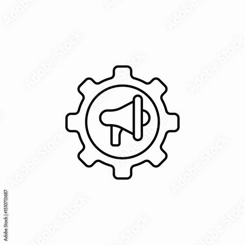 ad settings icon sign vector