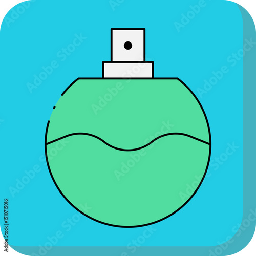 Palestine perfume single icon vector illustration