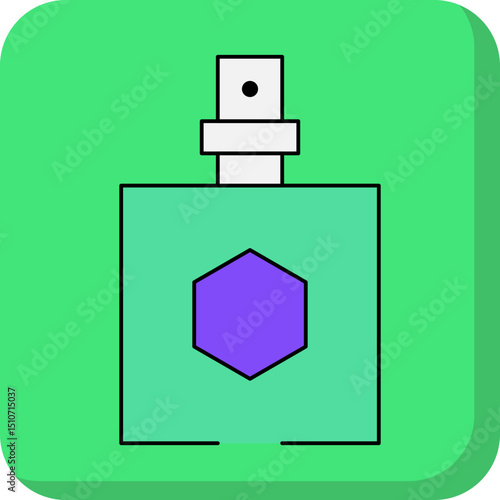 Perfume fragnance single icon vector illustration