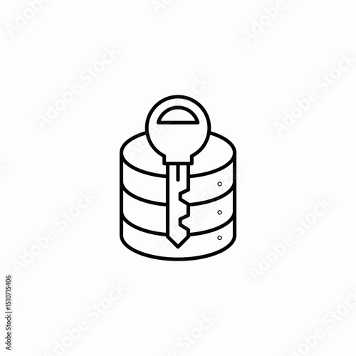 data encryption icon sign vector