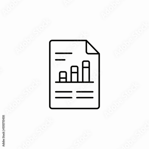 data reporting icon sign vector