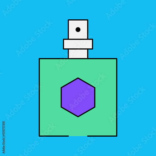 Perfume fragnance single icon vector illustration