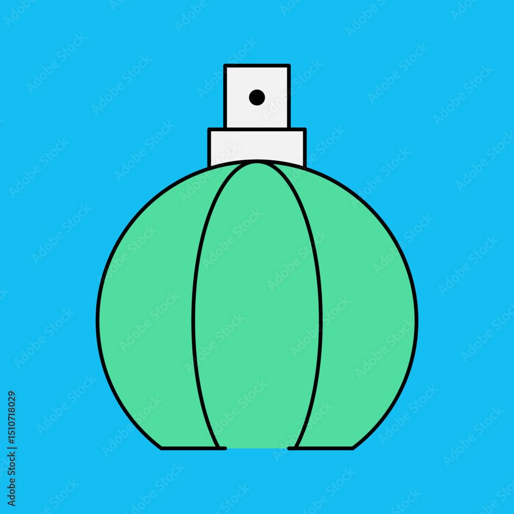 Fototapeta premium Watermelon fragnance single icon vector illustration