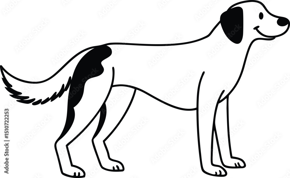 Fototapeta premium dog---vector-illustration (10).eps