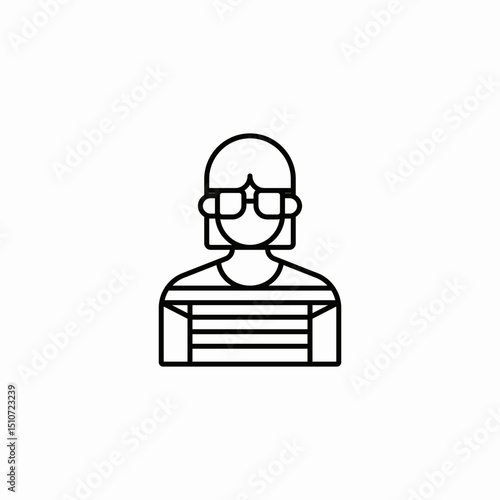student female icon sign vector