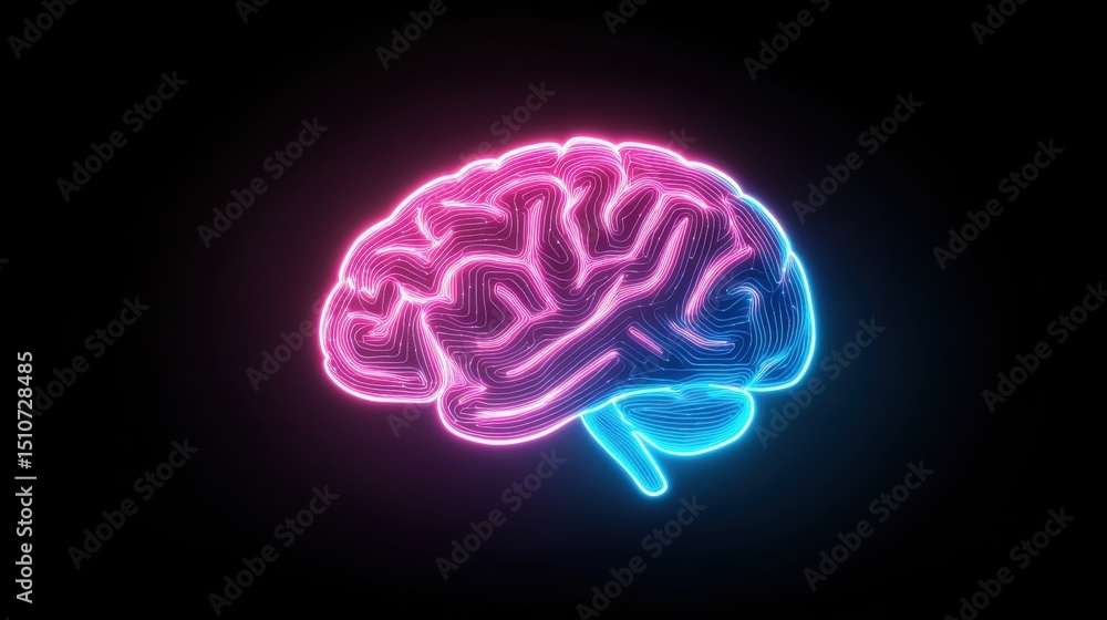 Intelligence Bright neon circuits forming the shape of a brain, symbolizing advanced thinking. Intelligence Bright neon circuits forming the shape of a brain, symbolizing advanced thinking.