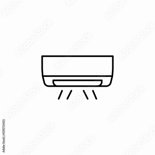 air conditioner icon sign vector
