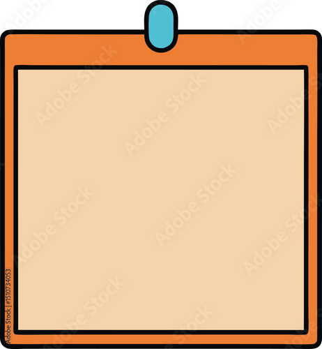 bulletin board icon clipart vector on transparent background
