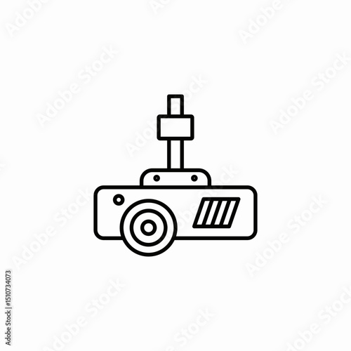ceiling projector icon sign vector