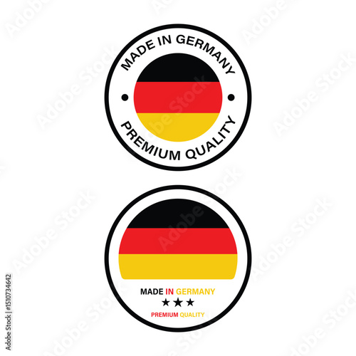 Free Download Made In Germany Label Icon Vector Design. - GFXLoad