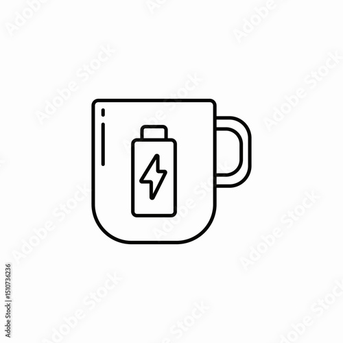 energy storage drink icon sign vector