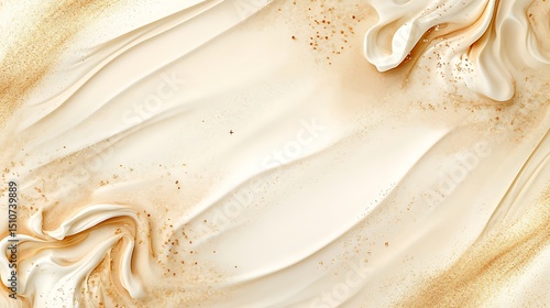 Creamy swirl texture