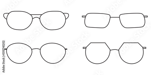 sunglasses icon. sunglasses icon set