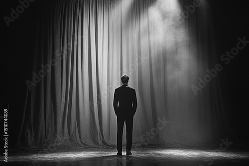 A legend taking their final bow as the curtains close silhouette