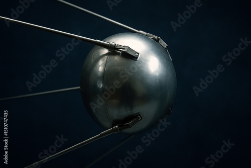 Fototapeta Naklejka Na Ścianę i Meble -  Sputnik 1 Replica – A Symbol of the Space Age's Dawn