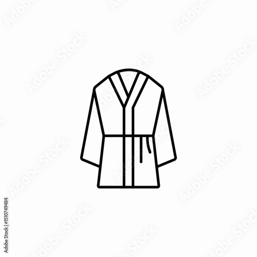 bath robe icon sign vector