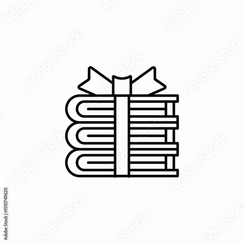 book gift icon sign vector