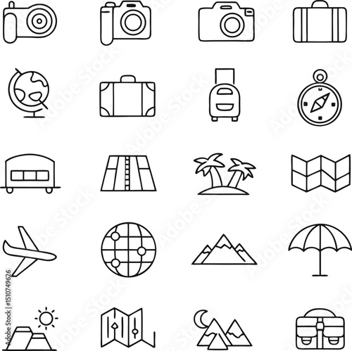 Business and Finance Icons  Vector Line & Flat Design Pack for Presentations & Web