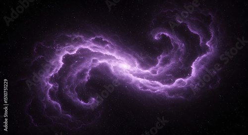 Purple Nebula in Space