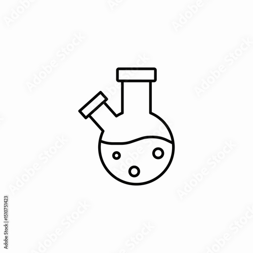 distillation tube icon sign vector
