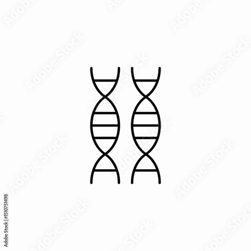 dna genetics icon sign vector