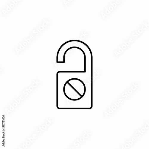 do not disturb sign icon sign vector