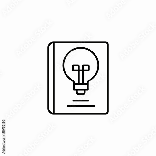 idea book icon sign vector