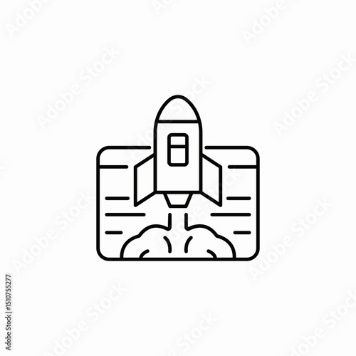 page launch icon sign vector