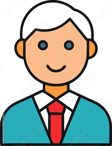 principal icon clipart vector on transparent background