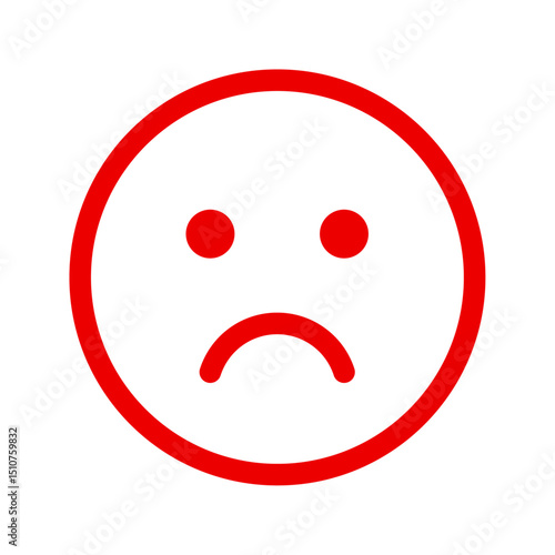 Sad face icon