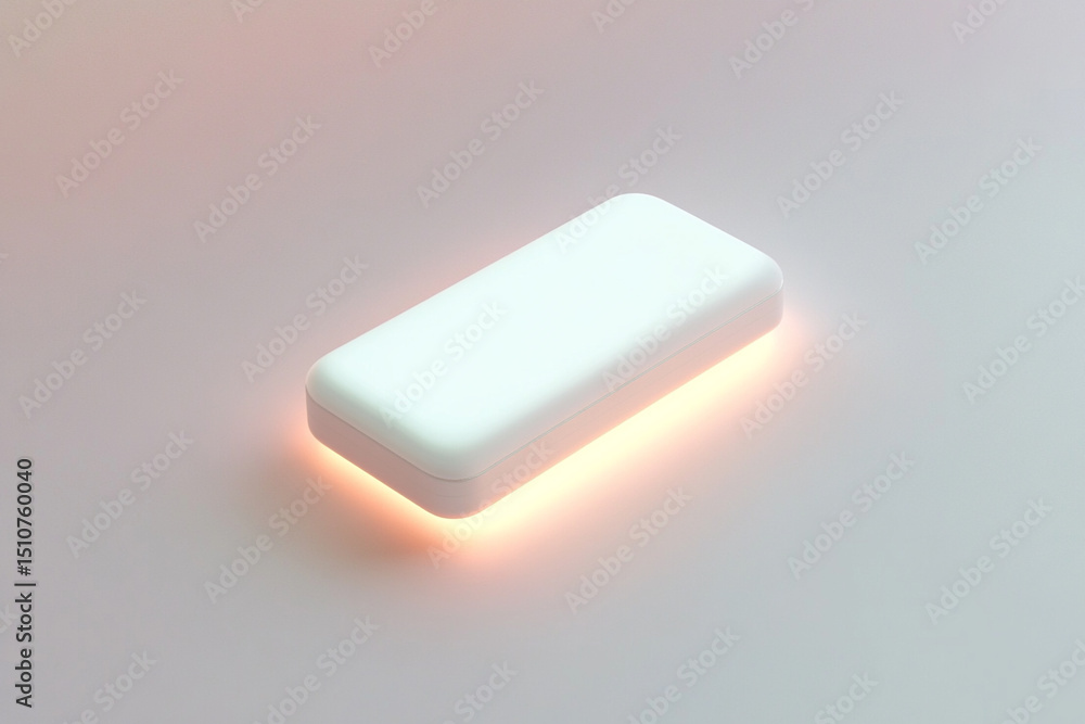 Branding item floating in clean white glow Branding item floating in clean white glow